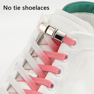 Dây Giày Co Giãn Chuyển Màu Cho Sneaker, Khóa Bấm Kim Loại, Dễ Tháo Gài, Phù Hợp Giày Đế Bằng