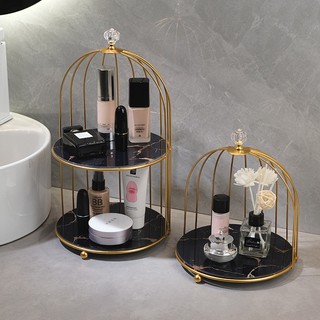 Kệ lồng chim Bunnies đựng mỹ phẩm 1-2 
tầng trang trí nhà cửa đựng đồ nước hoa kệ bánh trái, đồ trang điểm tiện dụng