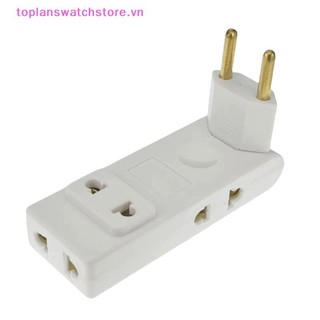 Toplanswatchstore 4 Trong 1 Ổ Cắm Tường Nối Dài Ổ Cắm Điện EU 180 Độ Cắm Adapter Du Lịch Aadapter Di Động Bộ Chuyển Đổi Nguồn VN