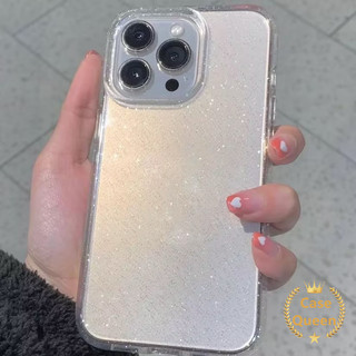 Vỏ bột lấp lánh sang trọng thời trang đơn giản Tương thích cho IPhone 16 11 15 14 13 12 Pro Max 7Plus XR 15 16 7 6s 8 6 14 Plus X XS Max SE 2020 Vỏ mềm chống sốc trong suốt