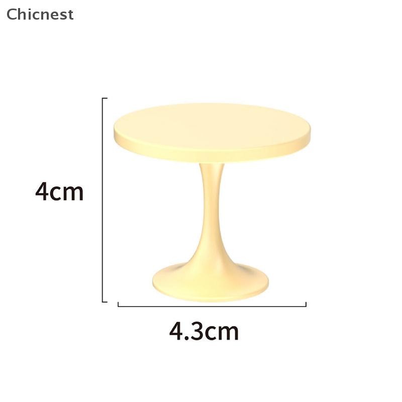 [Chc] Nhà búp bê DIY Bàn tròn Micro Scene Model Phòng ngủ Đồ chơi gia đình Búp bê Cô gái Quà tặng Nhà búp bê Phụ kiện nội thất thu nhỏ [VN]