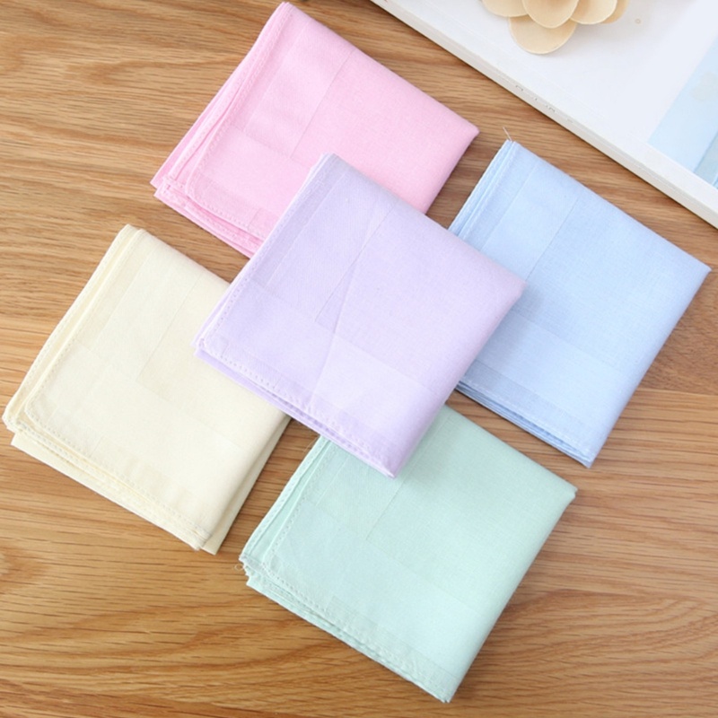 Inste Túi Thời Trang Khăn Tay Màu Trơn Hankies 16x16inch Khăn Bỏ Túi