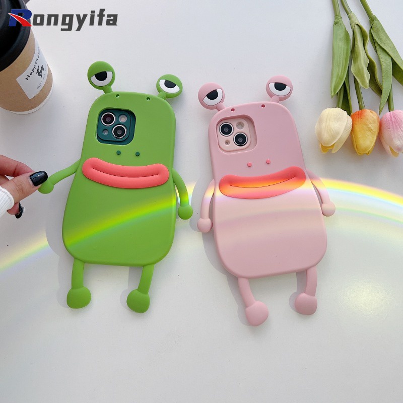 Ốp Silicon Ếch Dễ Thương Cho OPPO A5 Pro A3 A3X Realme C75X C75 14X 14 Pro Plus 12 Plus 11 GT7 Note 60 V70 V70S V60 Pro Phim Hoạt Hình Xanh Ếch Cặp Đôi Ốp lưng Miếng Dán Ốp Lưng