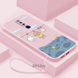 ốp lưng oppo f11 pro f11 Ốp Điện Thoại tpu silicone Mềm Chống Rơi Vỡ In Hình Dễ Thương Kèm Dây Đeo Cho oppo f11 pro f11