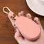 Túi chìa khóa ô tô FANIELLAPOWELL, Giá đỡ móc khóa bằng da cổ điển, Móc bền có dây kéo Ví tổ chức nam nữ