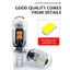 FEDAOG 1 Bóng Đèn LED T10 W5W, Đèn Nêm Đỗ Xe Ô Tô Đèn Biển Số Tự Động, 12V Xoay Bên 3030 5SMD Đèn Nhạc Cụ