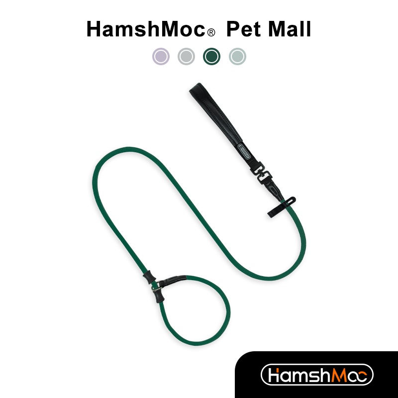 HamshMoc Dây xích chó hạng nặng Dây xích thú cưng hình chữ P Tích hợp mạnh mẽ Cổ chó và dây dẫn có tay cầm thoải mái cho chó