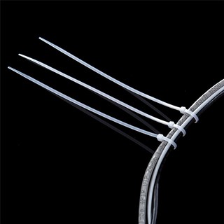 Set 100 Dây Rút Nilon Màu Trắng Đen Khóa Dây Cáp Tiện Dụng