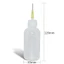 CPINCP 5 chiếc Hộp đựng thông lượng lỏng, Chai đầu kim bằng thép không gỉ PE +, Tính linh hoạt 50ml Dung môi dầu chống rò rỉ Chất lỏng nhỏ giọt