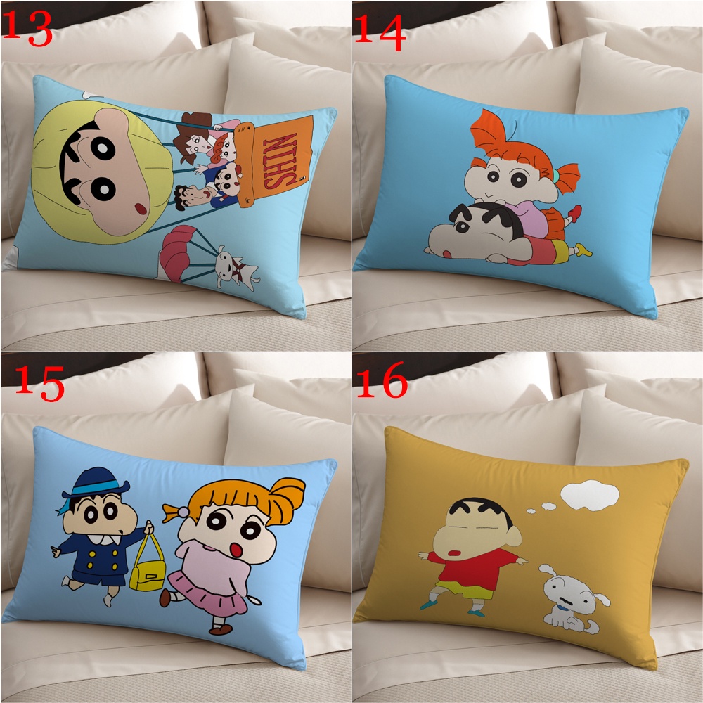 Vỏ Gối polyester Hình Chữ Nhật In Hình shin-chan nohara shinnosuke Trang Trí Nhà Cửa (Không Kèm Lõi)