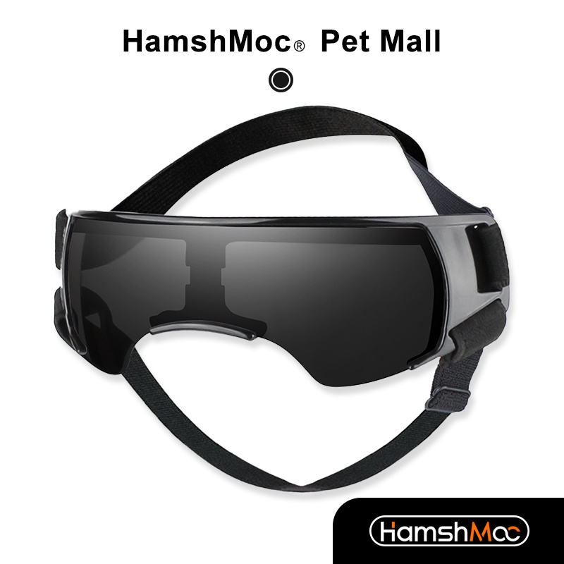 HamshMoc Kính bảo vệ mắt Kính râm thú cưng chống gió Thoải mái với dây đeo có thể điều chỉnh cho chó nhỏ vừa