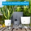 Bình thủy canh tự tưới nước DONOVANQQ, Chậu hoa nước tự hấp thụ không dễ biến dạng, Nước tự hấp thụ đơn giản Bình hoa lười bằng nhựa tròn Phòng khách