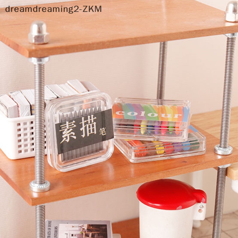 [dreamdreaming] 1 Hộp 1: 12 Nhà Búp Bê Thu Nhỏ Bút Chì Màu Bút Phác Thảo Bút Vẽ Cảnh Trang Trí Nhà Búp Bê Phụ Kiện [zkm]