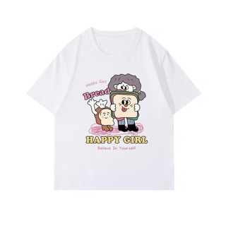 HIIXIIVI Áo Thun Tay Ngắn Dáng Rộng 100% cotton In Họa Tiết Hoạt Hình Dành Cho Nam Nữ size 5xl
