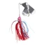 Buzzbait, bass pike walleye Walleye Beard mồi câu cá, 2023 14.7G Váy silicon tua rua spinner mồi Câu cá biển