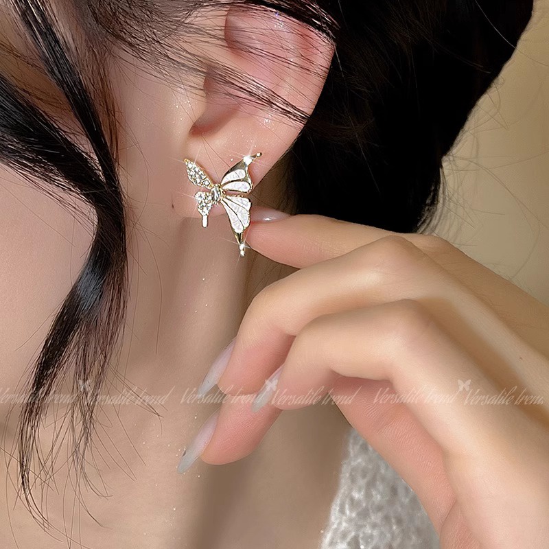 Bông Tai Hoa Ngọc Trai Sang Trọng Tất Cả Trận Đấu Bông Tai Nữ Phong Cách Mới Bông Tai Hàn Quốc