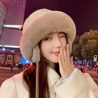 Nữ Mũ Xô Mềm Lông Tơ Sang Trọng, Giữ Ấm Tốt cho Mùa Đông