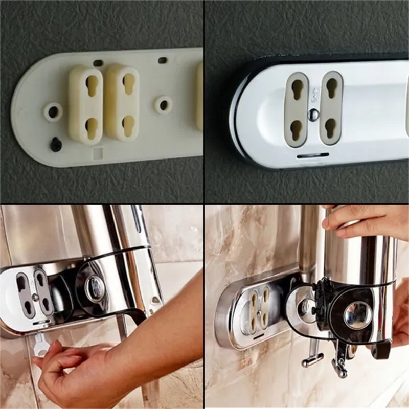 Hộp đựng xà phòng lỏng/nước rửa tay treo tường cho phòng tắm, dùng cho dầu gội/gel tắm