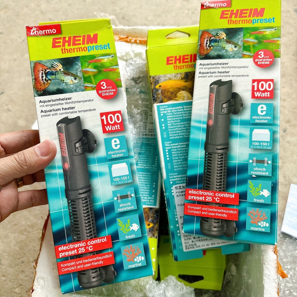 Sưởi EHEIM 100w Tự Điều Chỉnh Max 25 Độ Cho Bể Thủy Sinh Chất Liệu ...