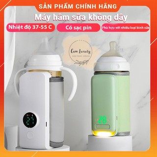 Máy Hâm Sữa Cầm Tay Tích Điện FINOSE Phù Hợp Mọi Loại Bình - Làm Nóng Nhanh, Giữ Nhiệt Lâu, Pin 5 Giờ Có Đèn Báo An Toàn