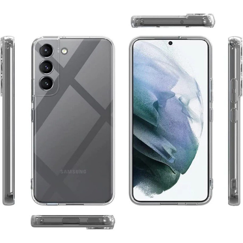 Ốp Điện Thoại TPU Mềm Trong Suốt Cho Samsung Galaxy S24 Ultra S24 Plus S23 FE A05 A05S A15 A25 A35 A55 M14 M54