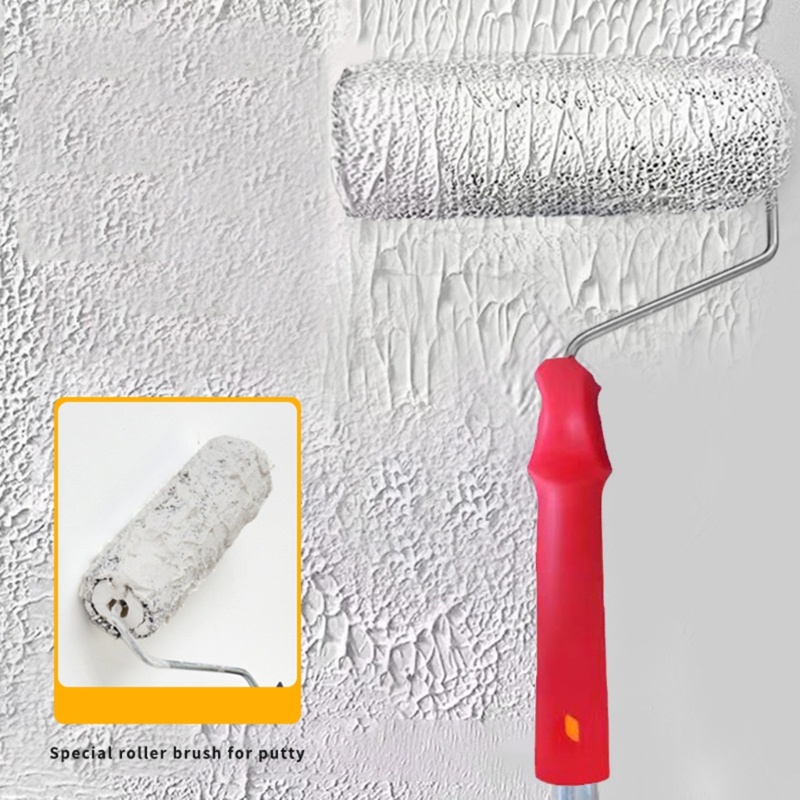 KIKIN Họa Tiết Họa Tiết Con Lăn Bàn Chải Treo Tường Con Lăn Putty Dụng Cụ Trang Trí Nhà Dễ Dàng Sử Dụng