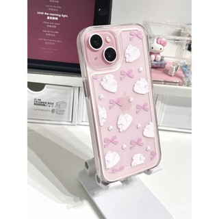 Ốp Điện Thoại Mềm Trong Suốt Chống Sốc In Hình Thỏ Cho iPhone 15PRO 11 / 12PRO xsmax 14 8p RVSM