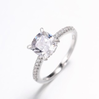Nhẫn Mạ Bạc 925 Đính Đá Zircon Đơn Giản Thời Trang