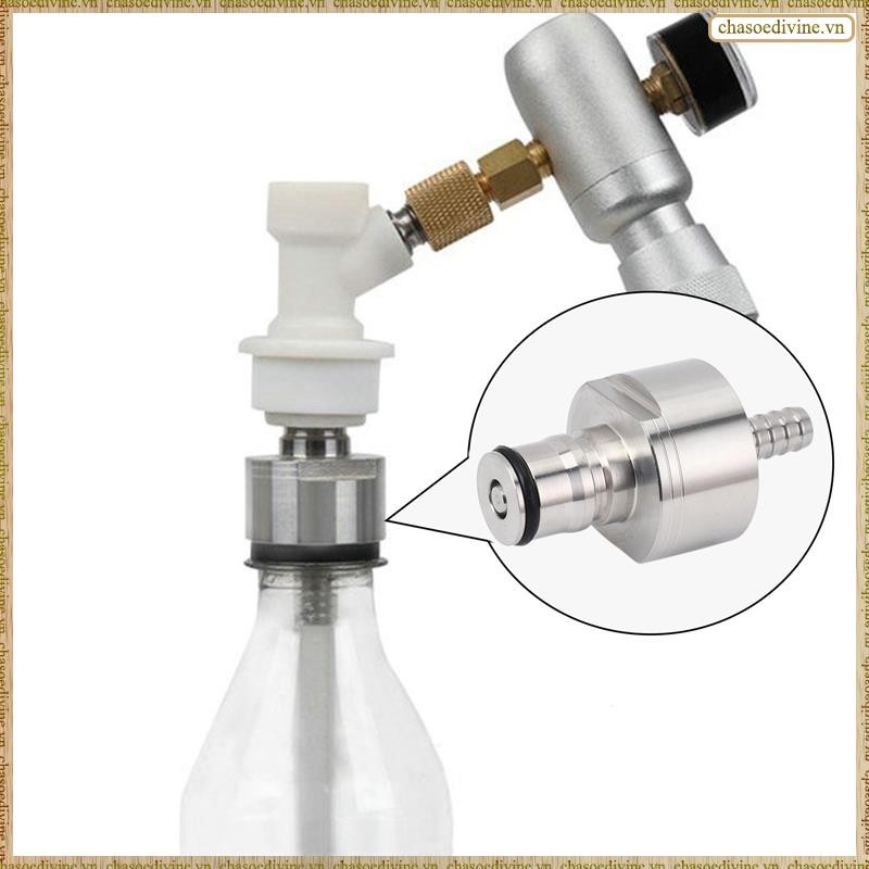 2 Chiếc Nắp Carbonation Thép Không Gỉ 5 / 16 Inch Barb, Loại Khóa Bóng