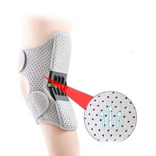 Thiết bị hỗ trợ đầu gối POCKETN, Bộ tăng cường bảo vệ đầu gối có thể điều chỉnh chống trượt, thoáng khí với hỗ trợ khớp nẹp lò xo hồi phục mạnh mẽ