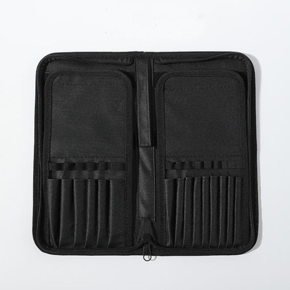 Túi đựng cọ sơn SNUGHOUSE, Túi cọ trang điểm di động dung tích lớn, Hộp đựng bút bền vị trí 15 lỗ