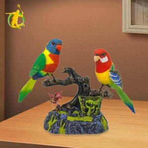Nói Vẹt Đồ Chơi Điện Tử Âm Thanh Nhẹ Kích Hoạt Chirping Trang Trí Nhà Cửa Cho Quà Tặng Ngày Lễ