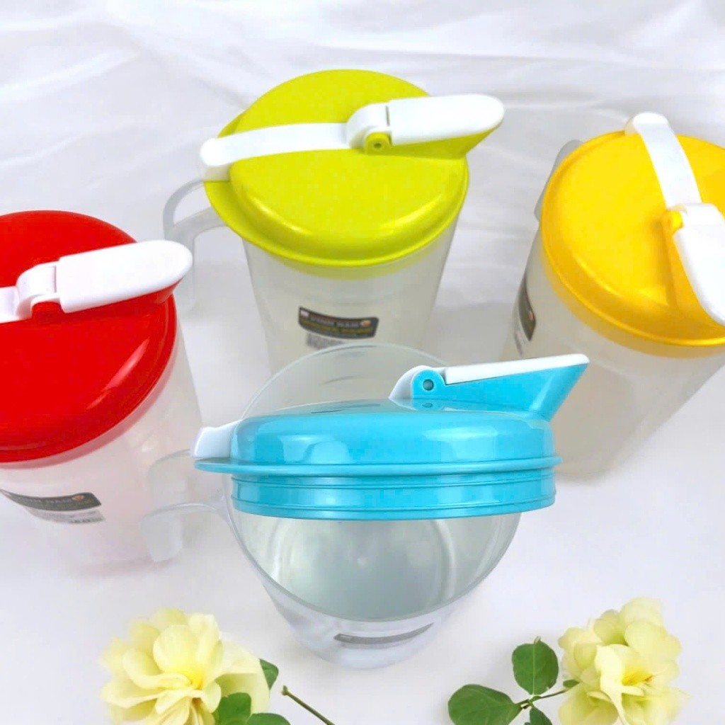 Ca Nhựa Có Nắp Cao Cấp Vinh Nam Plastic Nhựa Nguyên Sinh An Toàn Chắc Chắn Size 2L 2.5L Mã 388 389