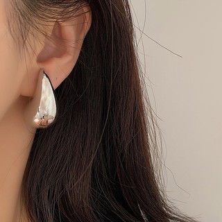 Khuyên Tai Kim Loại Hình Giọt Nước Phong Cách retro Pháp