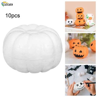 [Cuticate]Bộ 10 Bí Ngô Giả Bằng Xốp polystyrene Trang Trí Tiệc Cưới / Lễ halloween