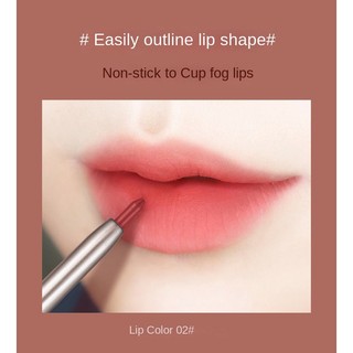 [Aliennbenson] Chì Kẻ Viền Môi hanqian Màu Lì Tự Động Xoay Không Phai Màu Dưỡng Ẩm Chống Thấm Nước Lâu Trôi