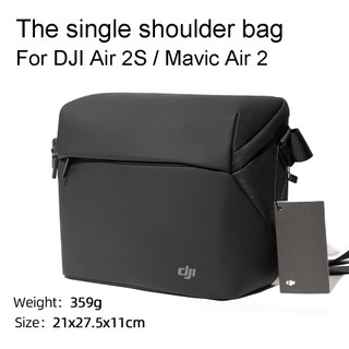 Túi lưu trữ đeo vai màu đen di động cho DJI NEO / Air 2s / Mini 2 / 3 / 4 – hộp đựng DJI Air 2s – đeo chéo vai