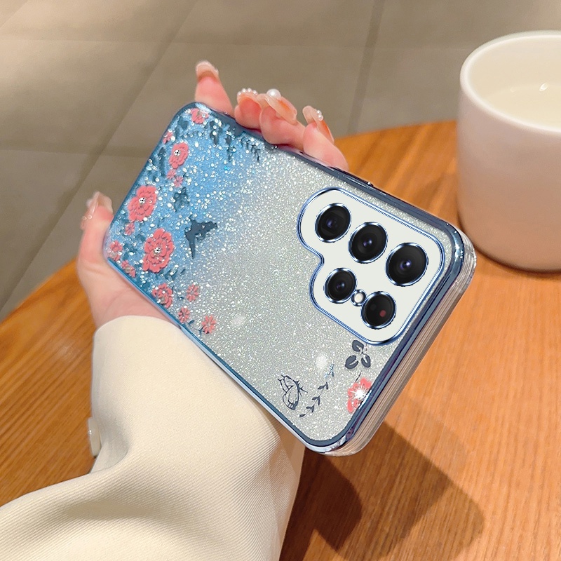 Dễ Thương Ốp Điện Thoại tpu Chống Sốc Đính Đá Giả Lấp Lánh Cho samsung galaxy s23 uitra s23 s22 plus s21 fe s20 fe