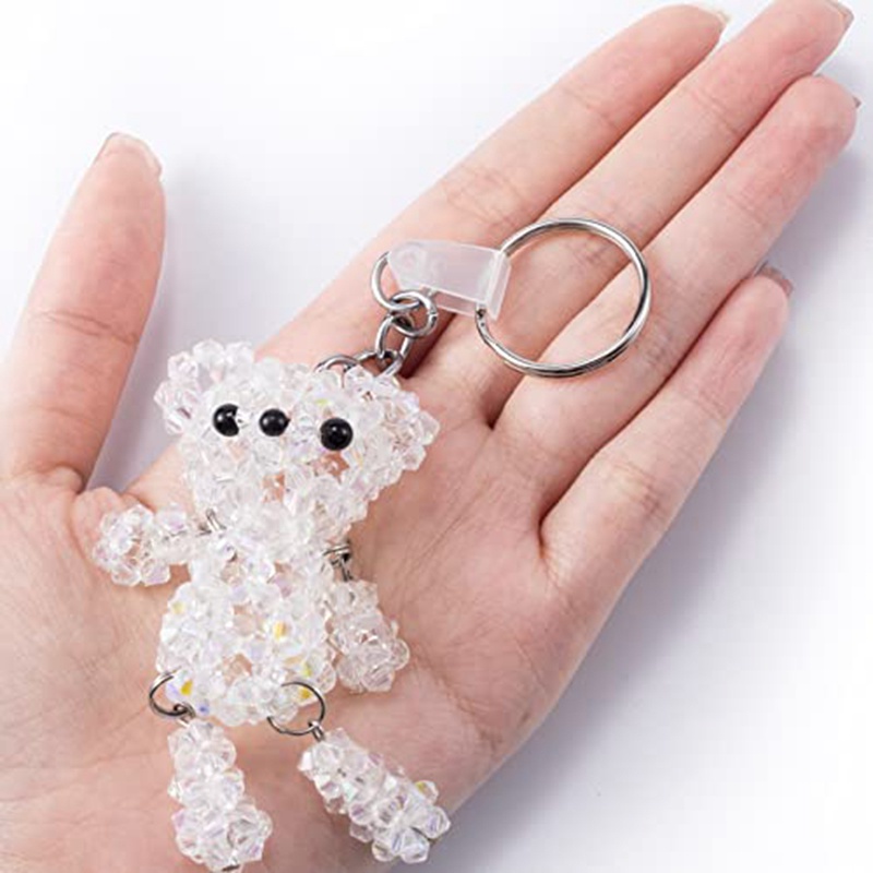 100 Bộ Móc Khóa Nhẫn Thủ Công Vòng Chia Chìa Khóa Trống Nhẫn Chìa Khóa