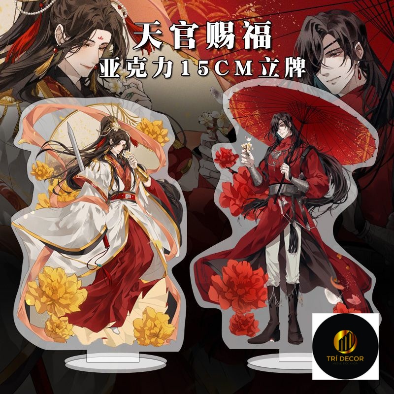 Mô hình standee Thiên Quan Tứ Phúc Tạ Liên Hoa Thành anime acrylic standee trưng bày trang trí decor góc học tập để bàn