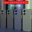 Dành Cho OPPO Reno 14F 14 Pro A38 A18 A58 A78 A98 A60 4G 5G Ốp Điện Thoại Chống Sốc Mờ Trong Suốt Bảo Vệ Ống Kính Máy Ảnh Sang Trọng Ốp Lưng PC Cứng