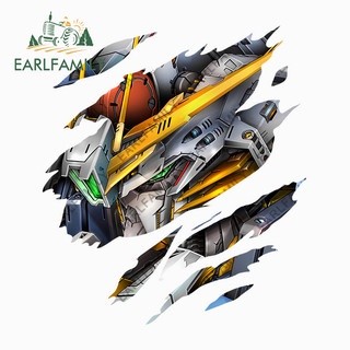 EARLFAMILY 30cm Gundam Xé Xe Miếng Dán Cho Thân Xe Windows Xe Máy Laptop Cốp Đề Can Vinyl Chống Thấm Nước Anime JDM Kiểu Dáng Xe