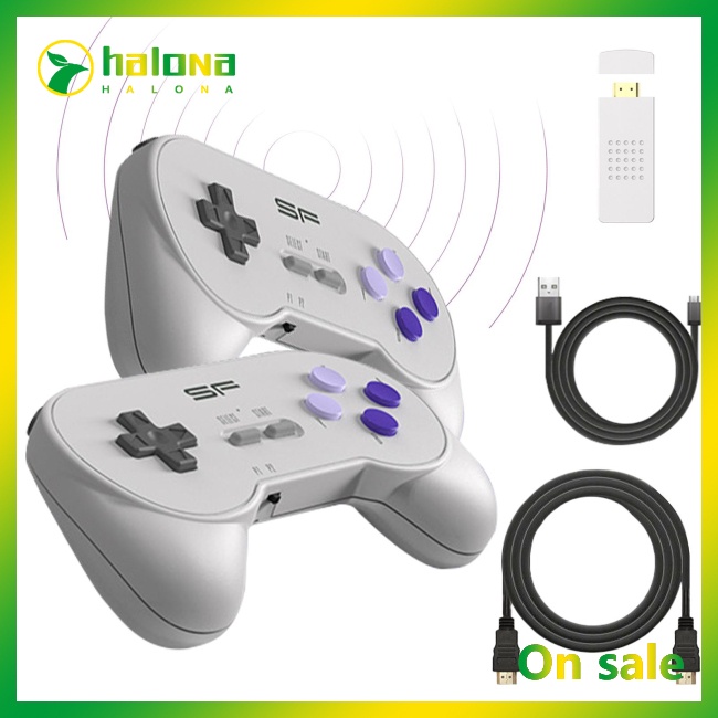 Halo Máy Chơi game Cầm Tay Không Dây 4k hd Cho super snes sfc y2 sf ...