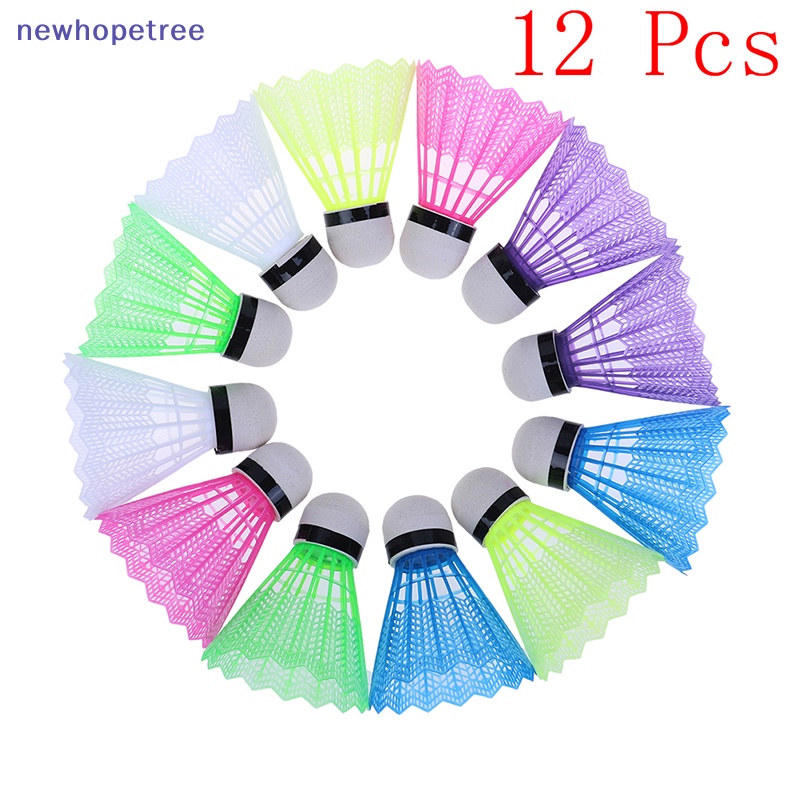 Set 12 Quả Cầu Lông Bằng Nhựa Nhiều Màu Sắc