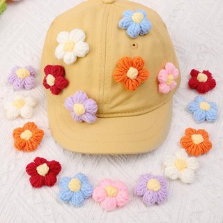 Miếng Vá Hình Hoa Bằng Len Dùng Trang Trí Mũ / Đồ Thủ Công diy