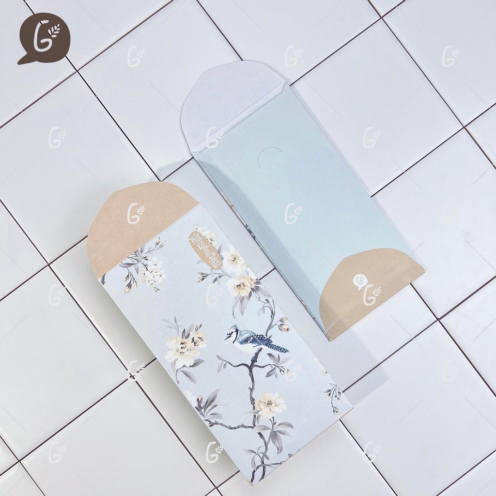 Bao lì xì tết 2025 cao cấp của Gác Xép chất liệu Kraft Nhật nhập khẩu - Mã GX023