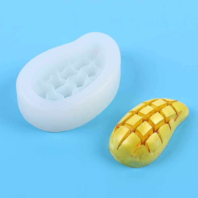 Khuôn Silicon Làm Bánh Kẹo / Xà Phòng Hình Quả Bắp / Chuối / Xoài 3d Sáng Tạo diy