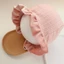 XGB Ren Mũ Mềm Ren Lên Mũ Cotton Bonnet Mũ Công Chúa Bé Chống Nắng Mũ