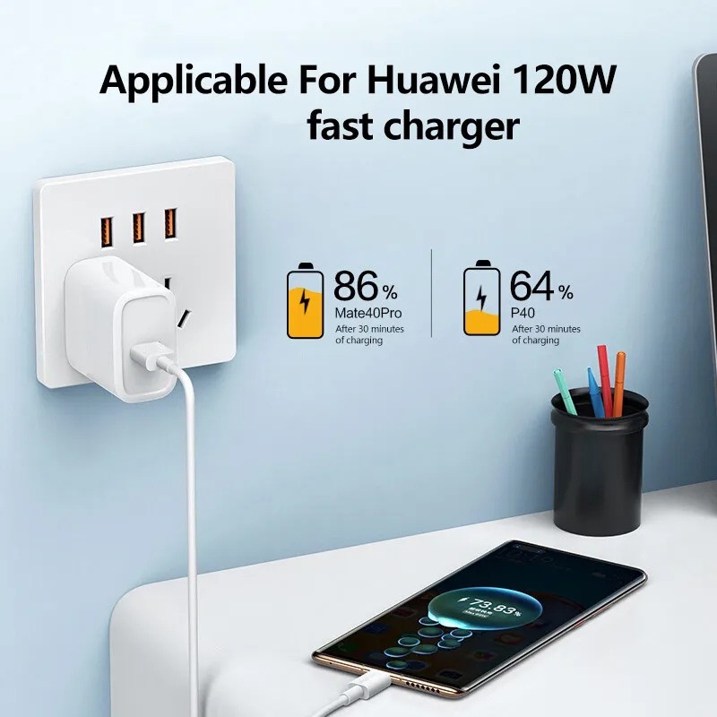 Cáp sạc nhanh 120W 10A USB -C / Dây điện thoại di động truyền dữ liệu tốc độ cao / Dây sạc nhanh Type C