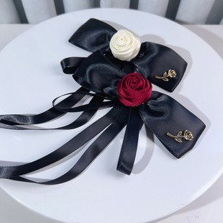 Thanh Lịch Camellia Thắt Nơ Thanh Lịch Nữ Hoa Hồng Cổ Hoa Có Chân Đồng Phục Học Tập / Đầm / Áo Sơ Mi Cổ Trang Trí Quà Tặng Sinh Nhật